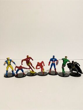 Marvel Set Nano Mini Figures 2” Super Hero Lot Playset Toy